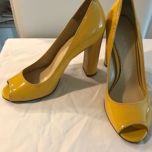 Nicole Miller open toe pumps
